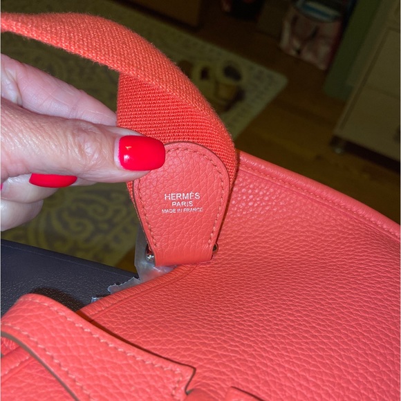 Hermes Taurillon Clemence Evelyne III PM Capucine (pinkish/red) exc condition - Picture 3 of 16